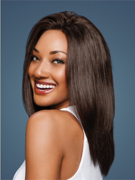 100% Human Hair Soft Straight Shag Wig For Black Women