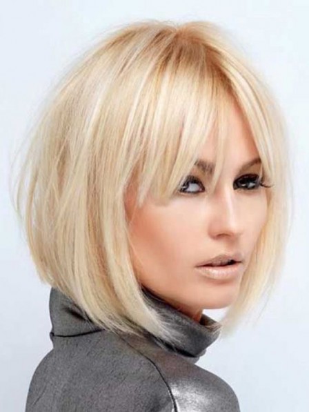 High Quality Remy Human Hair Celebrity Wigs Bob Style