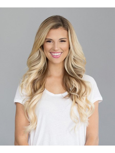 Long Blonde Body Wavy Lace Front Synthetic Wig