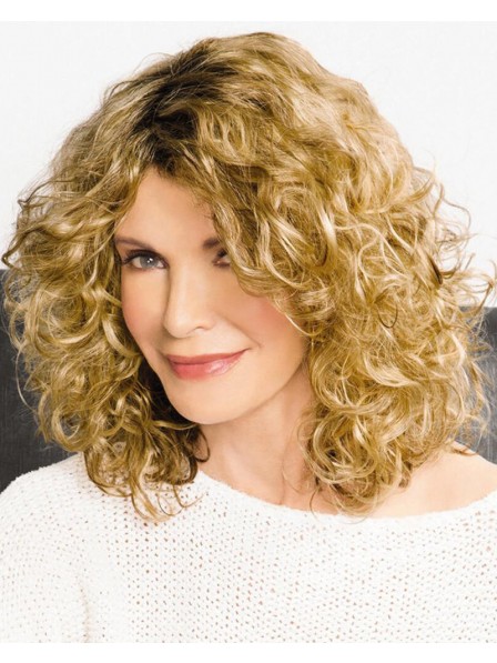 On-Trend Curly Wig With Shoulder-Length Layers Of Airy Bouncy Spirals