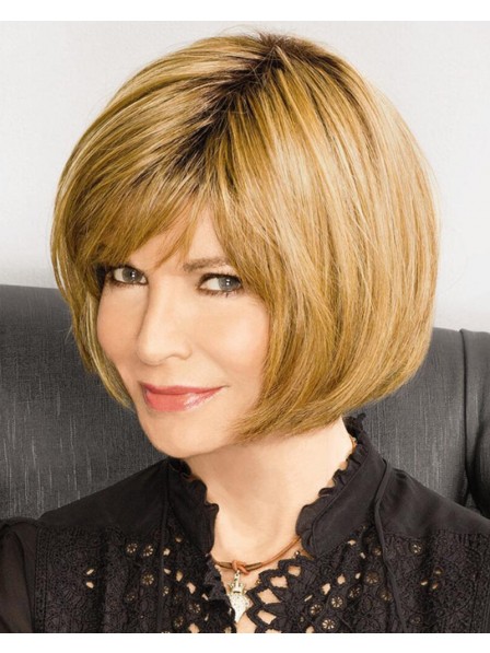 Super-Chic Bob Wig With Chin-Length Layers In Heat-Stylable Fiber