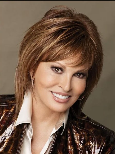 Raquel Welch Human Hair Straight Women Hair Toppers with Bangs