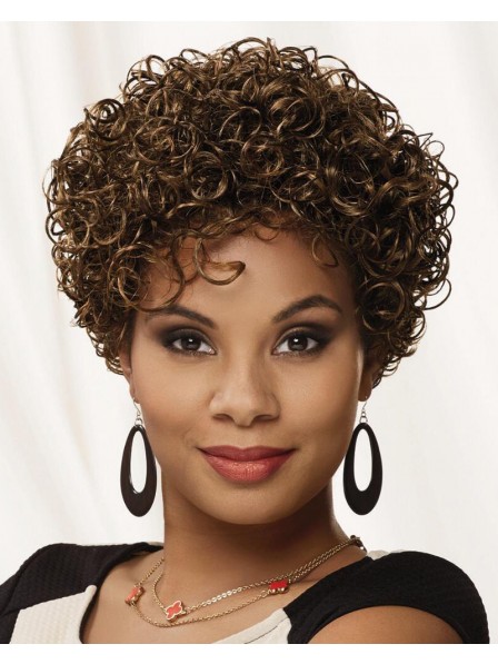 Chic Curls With Brilliant Sheen Wig
