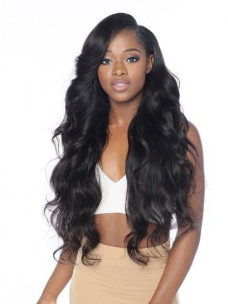 Chic thick body wavy hair lace front wigs 100% remy hair