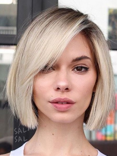Chin Length Indian Remy Human Hair Celebrity Bob Wigs, Indian Remy Human  Hair Wigs, New Wigs, Wigs for Sale 2019 