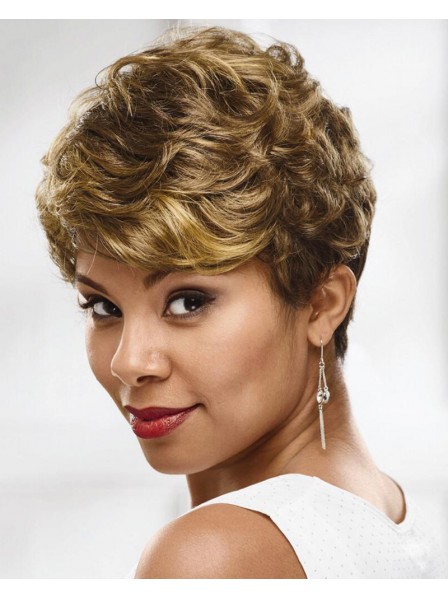 Classic Pixie Wig With An Abundance Of Short Wavy Face-Framing Layers