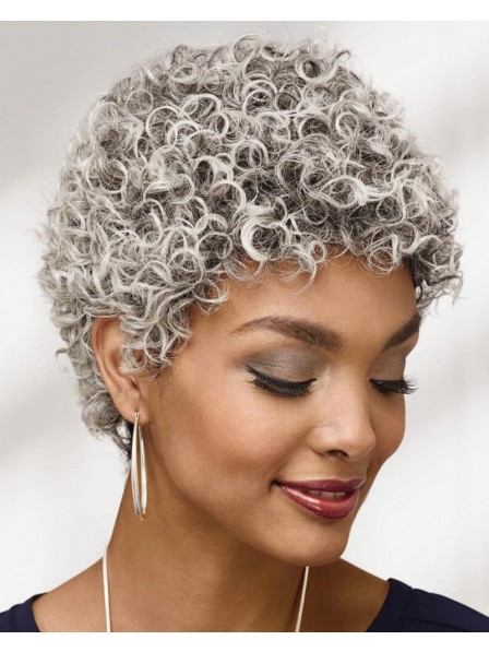 Cropped Wig With Short Loose Curls