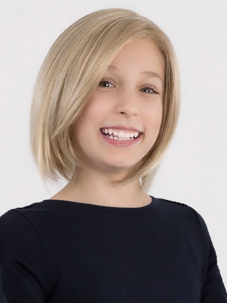 Elegant Girl's Straight Bob Hairstyle Synthetic Wig