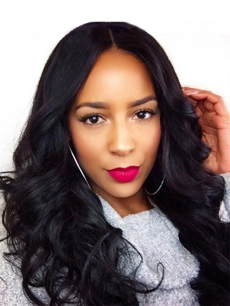 Hot Beauty Hair Natural Color Brazilian Loose Wave 360 Lace Frontal Wig Pre Plucked Full Remy