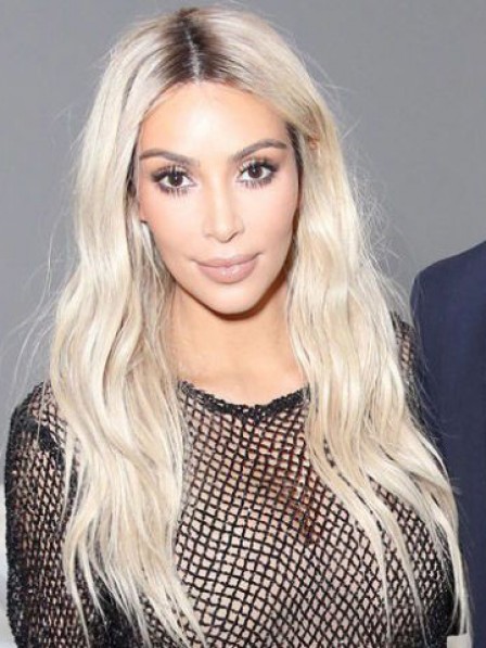 Hot Sale Kim Kardashian Long Remy Human Hair Celebrity Wigs