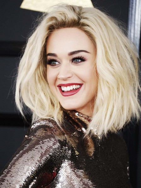 Katy Perry's Medium Lace Front Human Hair Wig