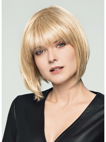 Lace Front Human Hair Bob Wigs with Bangs