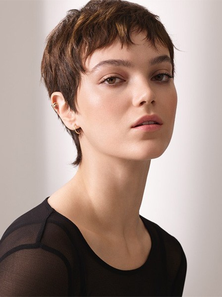 Lace Front Human Hair Pixie Wigs for Women