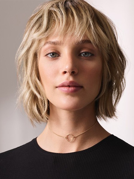 Lace Front Human Hair Short New Wigs