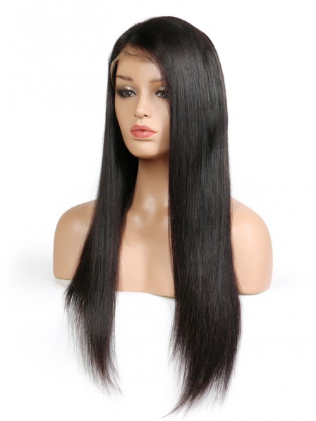 Lace Front Human Hair Wigs Natural Black For Women Straight Brazilian Remy Hair Lace Wigs Pre Plucked With Baby Hair