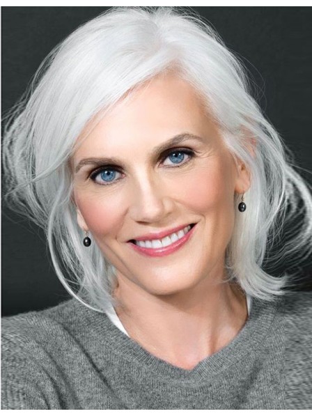 Lace Front Silver Grey Wig 