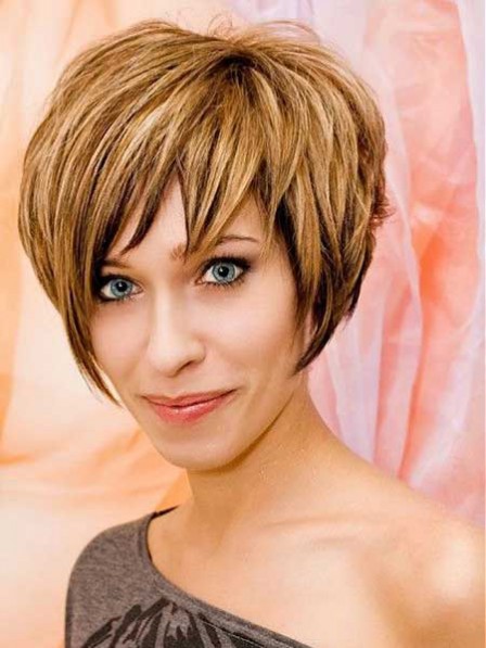 Ladies Short Remy Human Hair Celebrity Wigs 2019