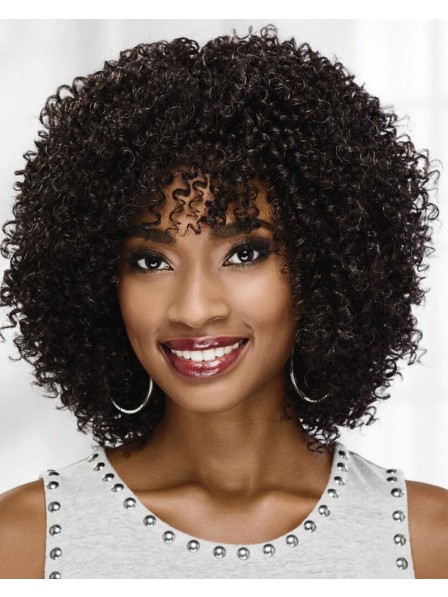 On-Trend Curly Wig With Voluminous Layers Of Tight Bouncy Spiral Curls