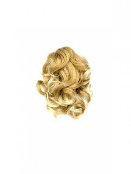 10" Curly Blonde Heat Friendly Synthetic Hair Claw Clip Ponytails