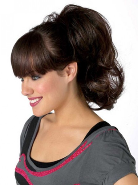 Wavy Auburn Heat Friendly Synthetic Hair Claw Clip Ponytails