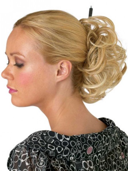4" Blonde Heat Friendly Synthetic Hair Elastic Net Hair Wraps
