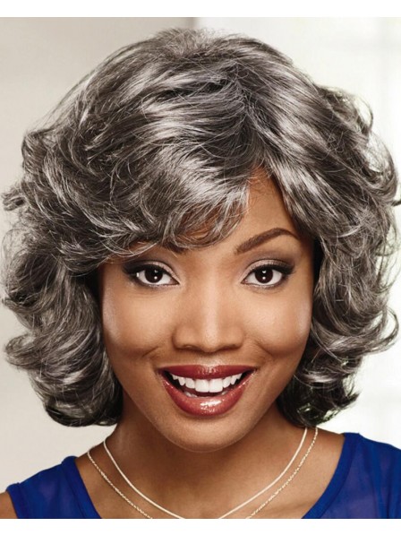 Stylish Collar-Length Shag Wig With A Wealth Of Feathery Wavy Layers