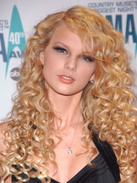 Taylor Swift Blonde Human Hair Celebrity Wigs