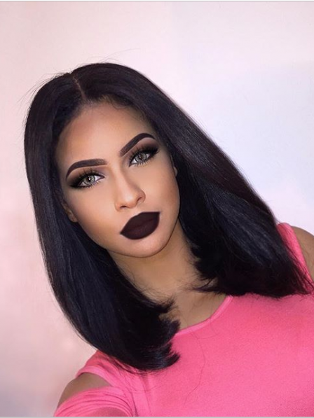 Wigs For Black Women with baby hair synthetic Lace Front Bob
