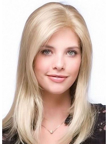 Lace Front Monofilament Long Straight Human Hair Wig