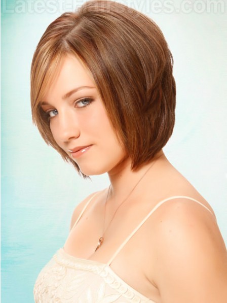 Layered Straight For Chin Length Lace Front Mono Top Hair Wig