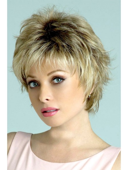 Synthetic Layered Hair Wig With Bangs
