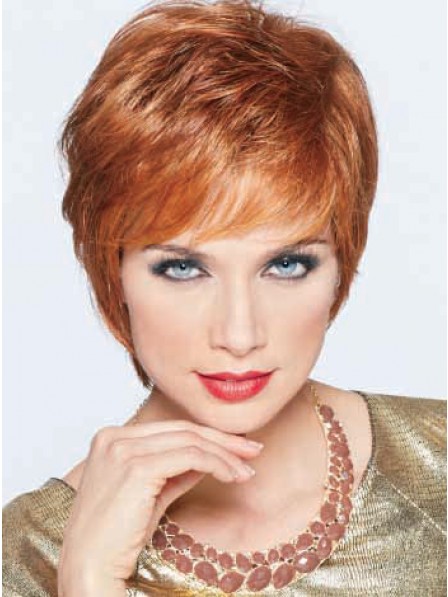 Short Straight With Side Bangs Women Wig