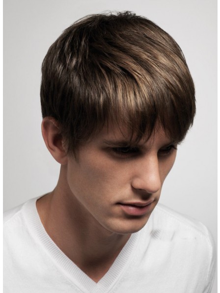 Mens Straight Short Hair Wigs With Bangs, Best Wigs Online Sale 