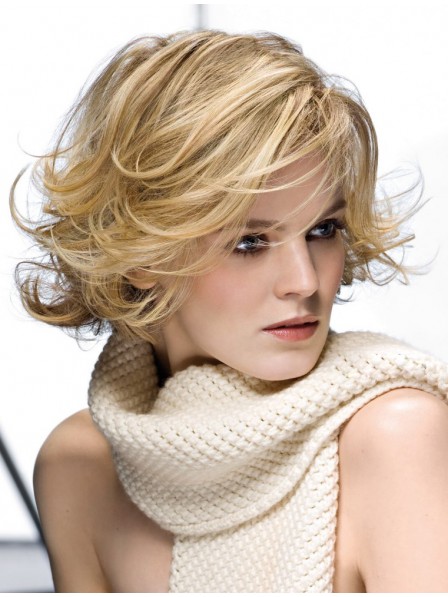 Synthetic Blonde Short Curly Hair Wig