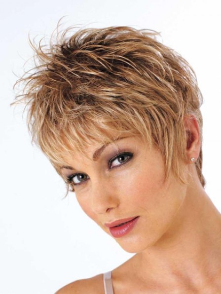 Cropped Wavy Synthetic Capless Women Wig 