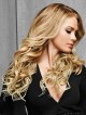 Long Blonde Culry Lace Front Mono Top Wig