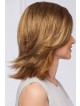 Shoulder Length Natural Straight Layered Cut Synthetic Wig