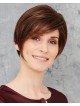 Chocolate Color Short Pixie Cut Synthetic Hair Women Wig