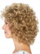 Classic Curly Cut Medium Synthetic Blonde Hair Wig