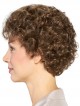 Ladies Light Brown Short Cut Curly  Wig