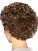 Ladies Light Brown Short Cut Curly  Wig