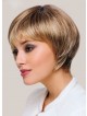 Short Light Brown Capless Synthetic Hair Wig