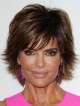 Lisa Rinna Full Lace Synthetic Celebrity Wigs With Bangs