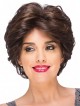 Ready to Ship Short Brown Hair Wavy Wigs Average Size