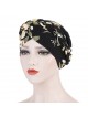 Printed Milk Silk Turban Floral Cloth Turban Hat Can Hide Hair Behind