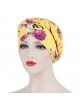 Printed Milk Silk Turban Floral Cloth Turban Hat Can Hide Hair Behind