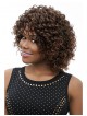 Capless bob curly afro wigs for black women synthetic hair
