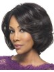 Chic Human Hair Bob Wig With A Lace Front And Feathery, Graduated Layers