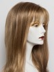Classic Straight Layered Women Wig with Bangs