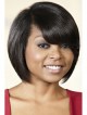 Cute Bob Hair Lace Front Wig With Oblique Bangs Fro Black Women
